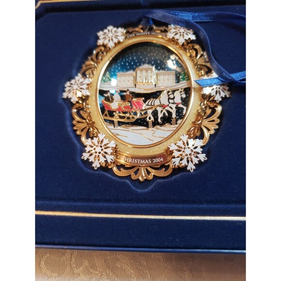 2004 The White House Historical Association Christmas Ornament President Hayes - Picture 5 of 9
